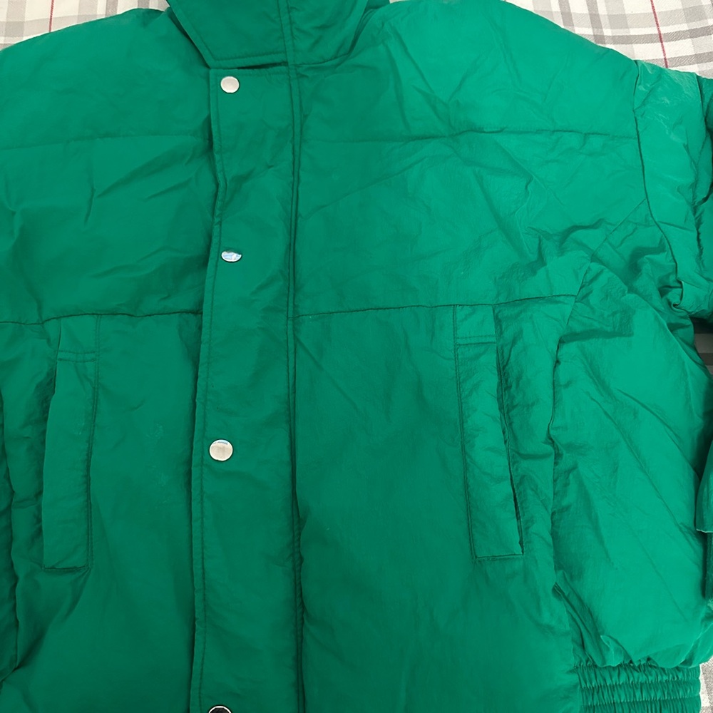 Free People Green Puffer Jacket - Picture 11 of 14